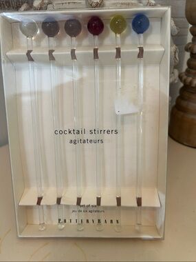 NWOT Pottery Barn Cocktail Stirrers - Set of Six
